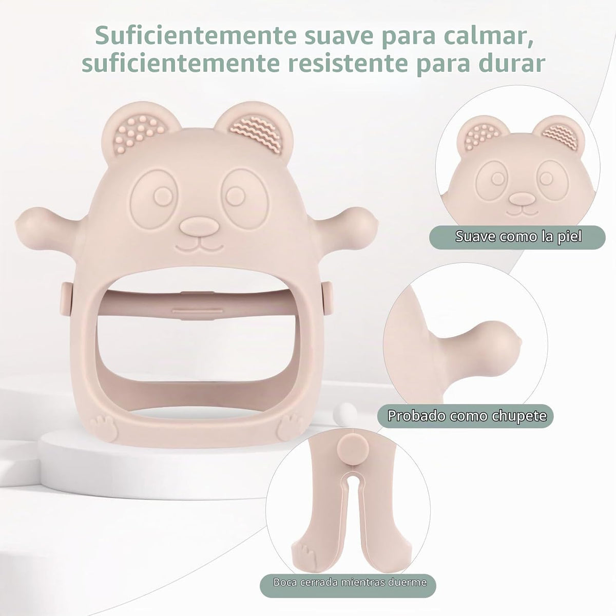 Eascrozn Paquete de 3 juguetes de dentición para bebés de 3 meses,...
