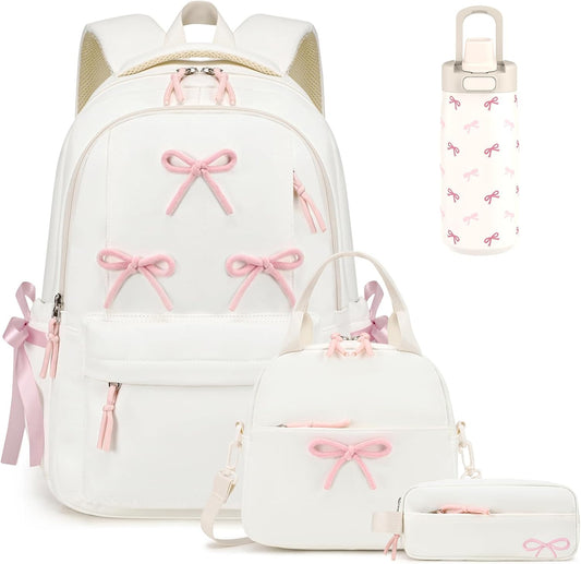 Similove 05 LBWB Mochila para niñas | Casual Aesthetic Bow Girls Ba...
