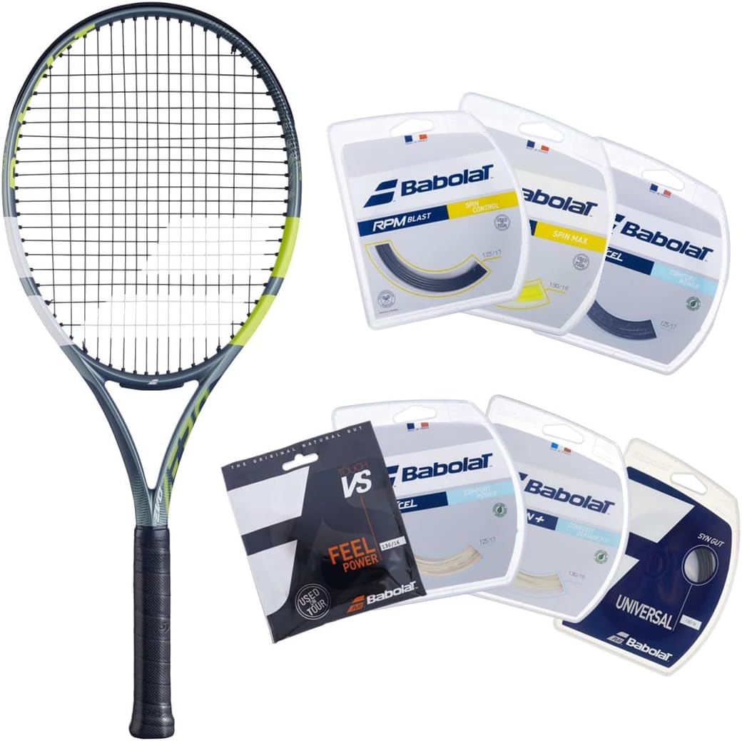 Babolat Evo Aero - Raqueta de tenis, gris\/verde\/amarillo - 2ª gen...