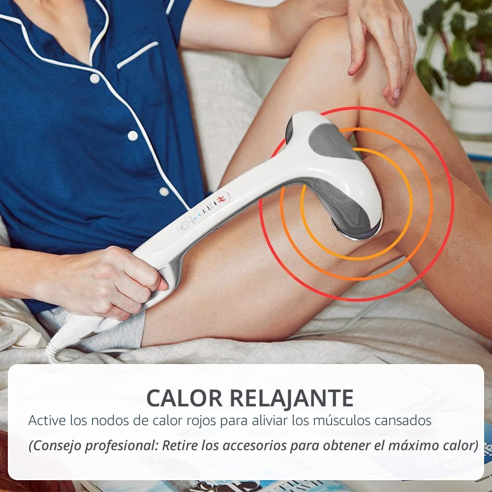Homedics Masajeador de espalda - Masajeador de percusión automático...