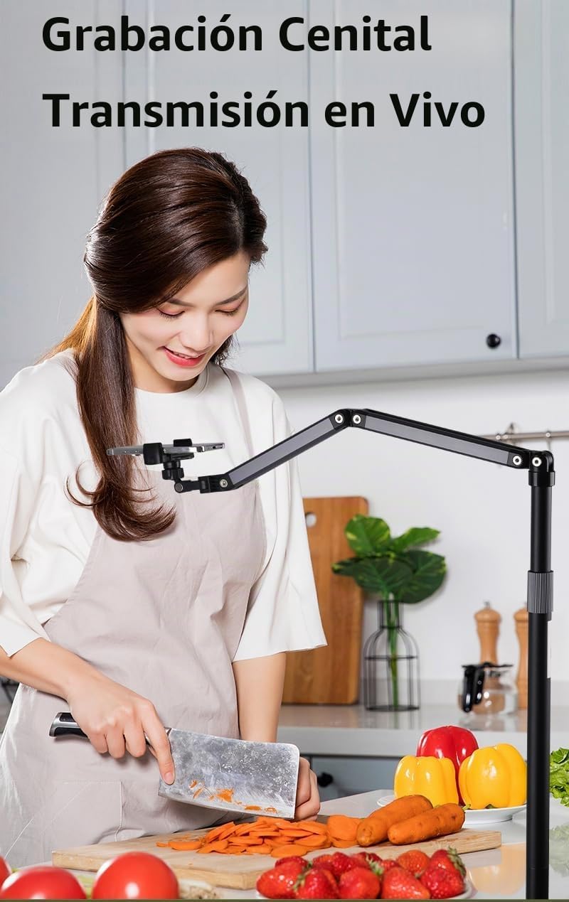 Soporte de teléfono Hocoder para piso para grabación, soporte de te...