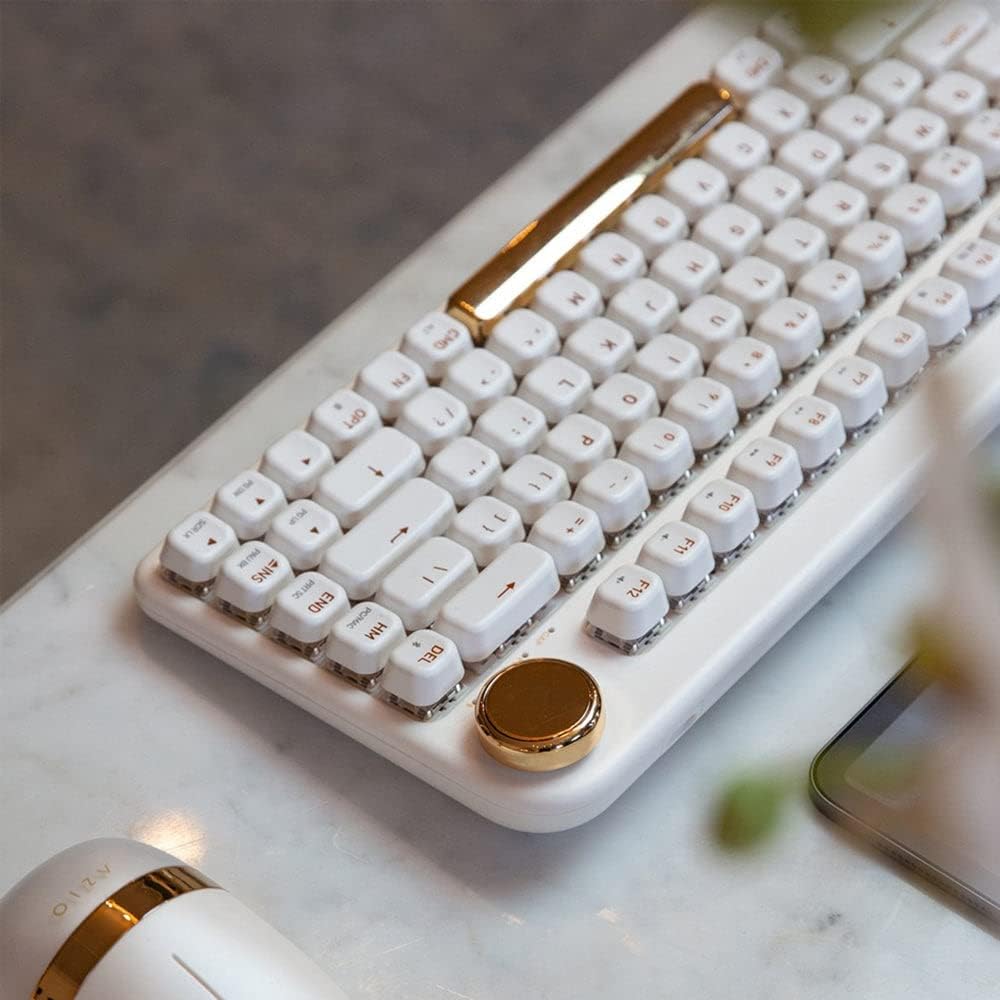 Azio IZO Teclado mecánico inalámbrico BT5\/USB para PC y Mac, color...