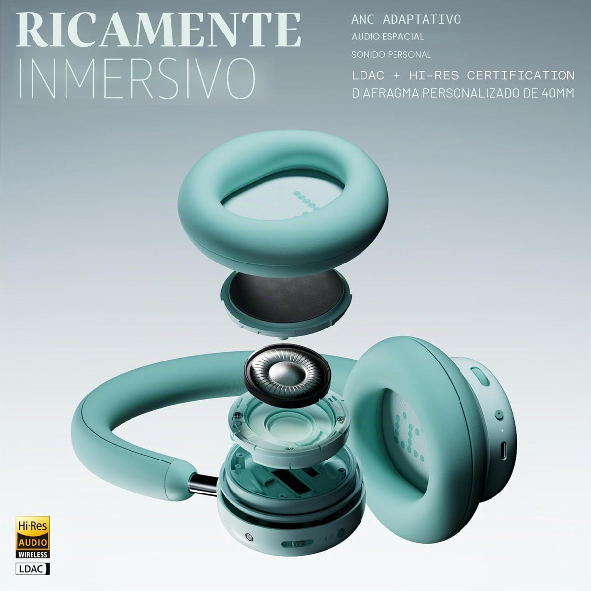 CMF BY Nothing Auriculares inalámbricos con cancelación activa de r...