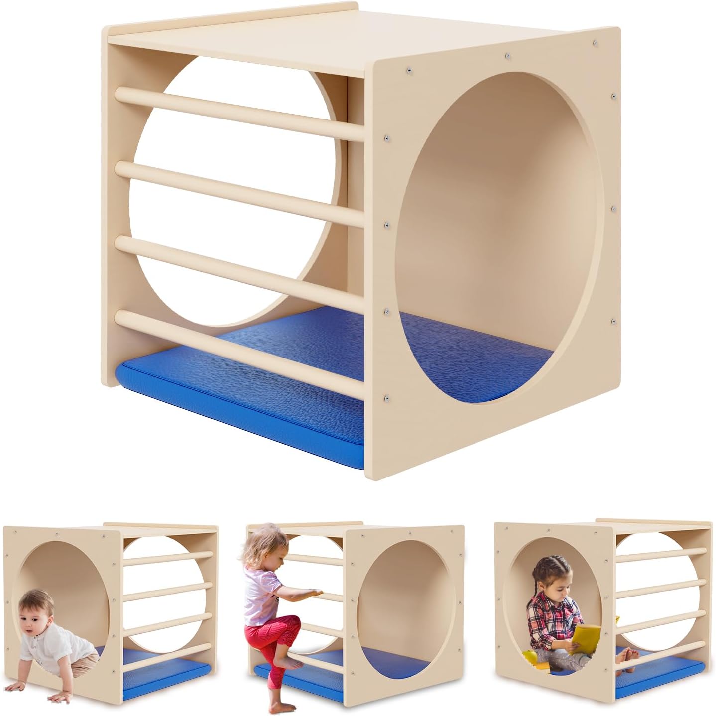 DOLEMODUO Rincón Acogedor de Cubo para Niños, Mueble de Juego Monte...