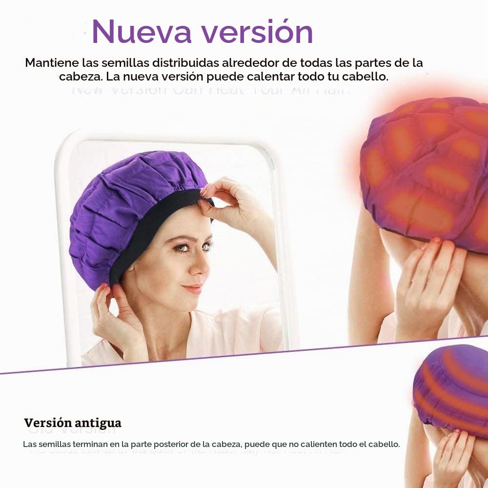 Beautybaby - Gorro térmico inalámbrico de acondicionamiento profund...