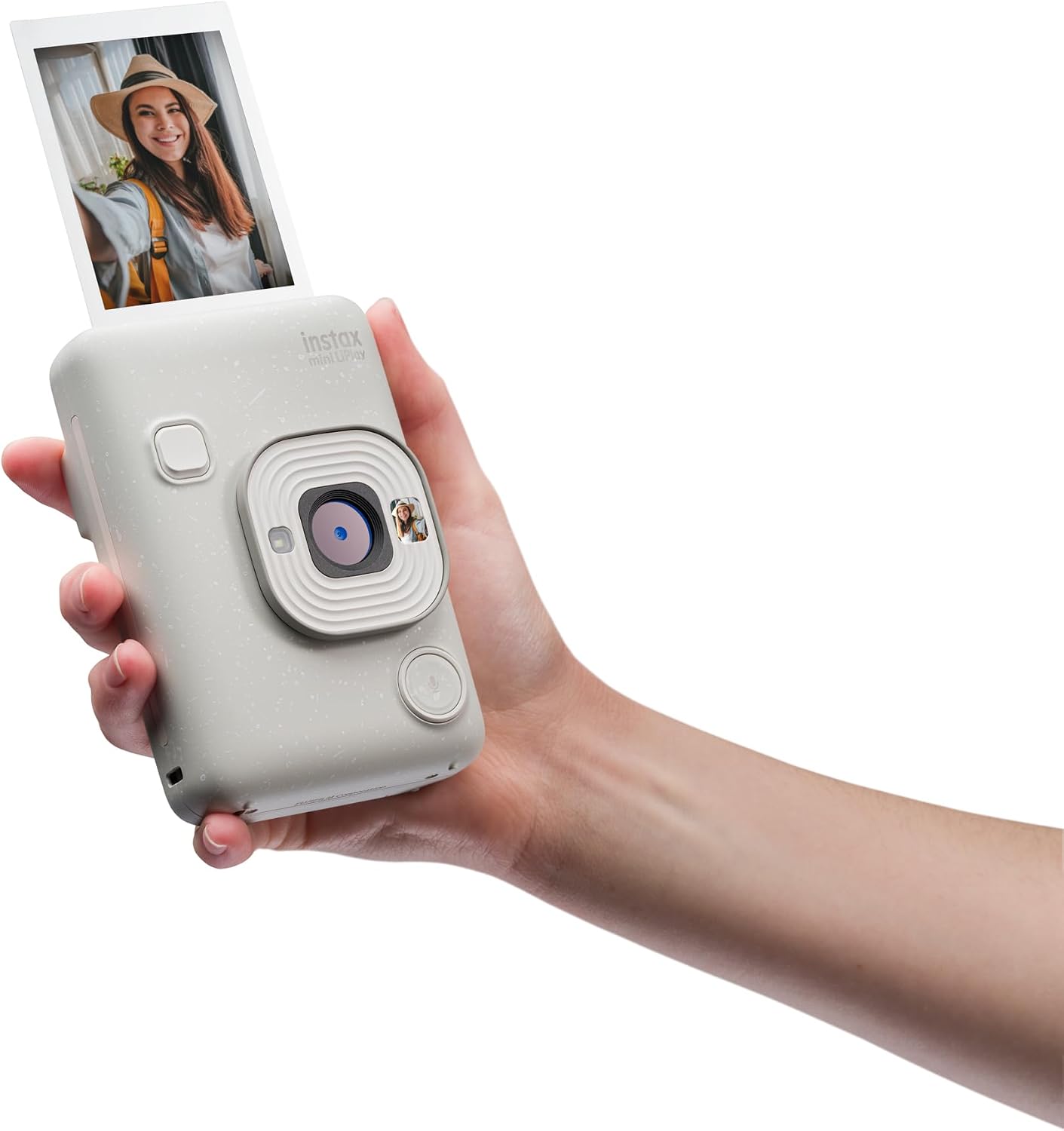 Cámara instantánea Fujifilm Instax Mini LIPLAY Híbrida - Blanco Neb...