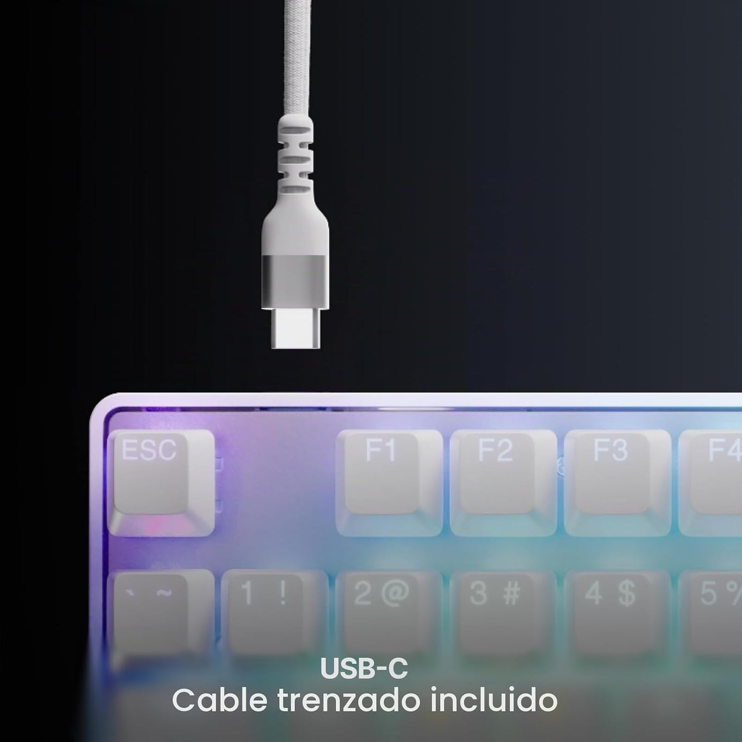 SteelSeries Apex Pro TKL Gen 3 White Interruptores OmniPoint 3.0 \u...