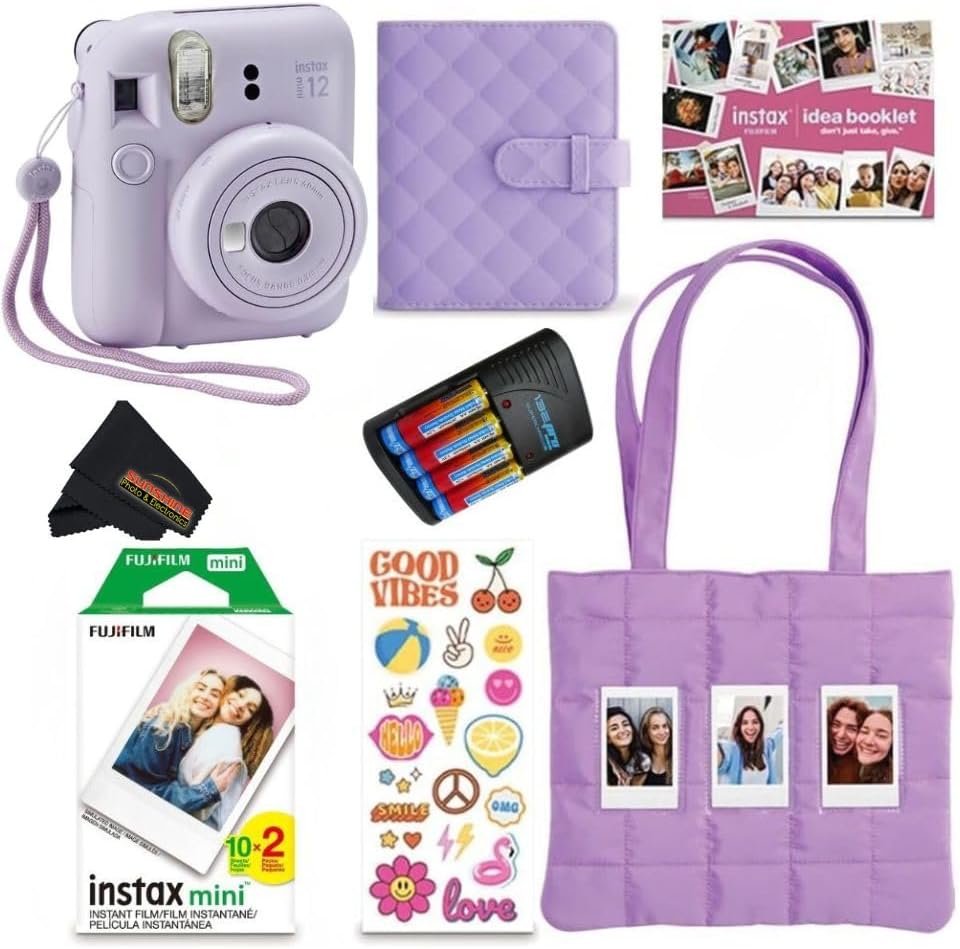 Paquete navideño FUJIFILM INSTAX Mini 12 2025 | con película extra...