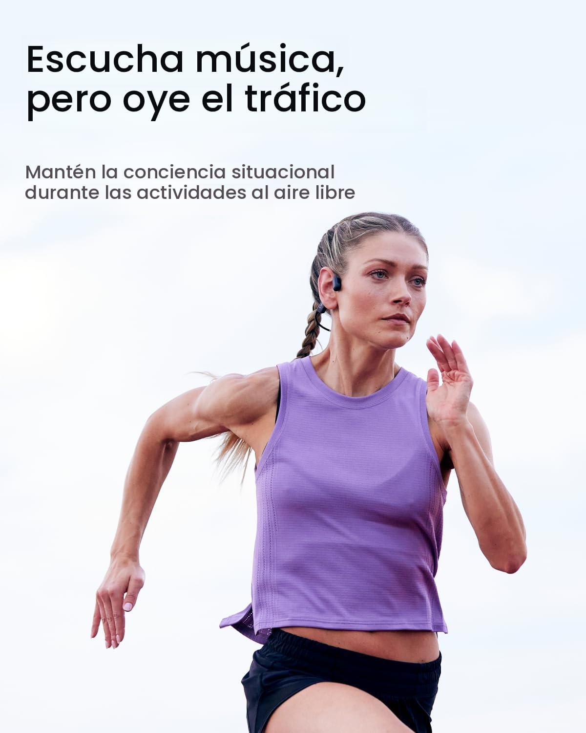 SHOKZ OpenRun Pro - Auriculares deportivos Bluetooth de conducción...