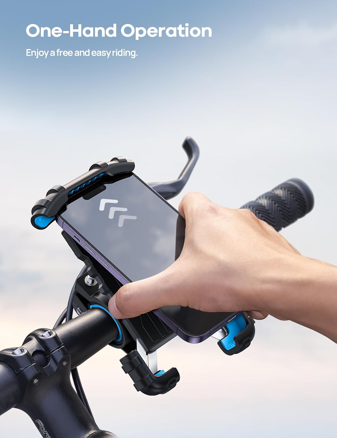 Lamicall Soporte para teléfono de bicicleta, soporte para teléfono...