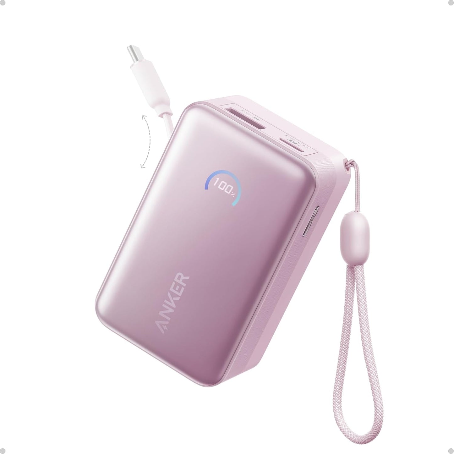 Anker Nano Power Bank, 45W 10,000mAh cargador portátil, paquete de...