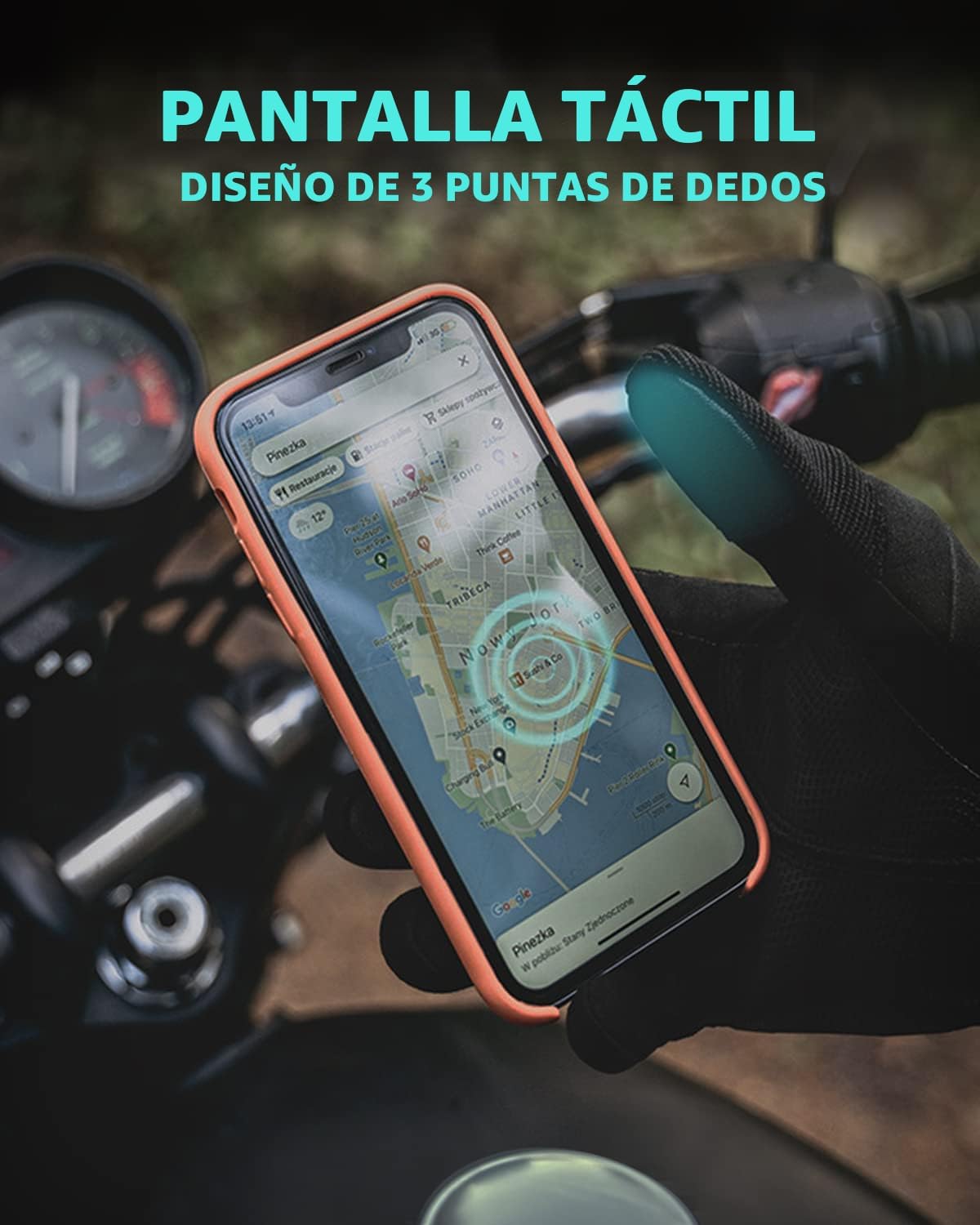 Liovoras Guantes tácticos para hombres, guantes de tiro y motocicle...