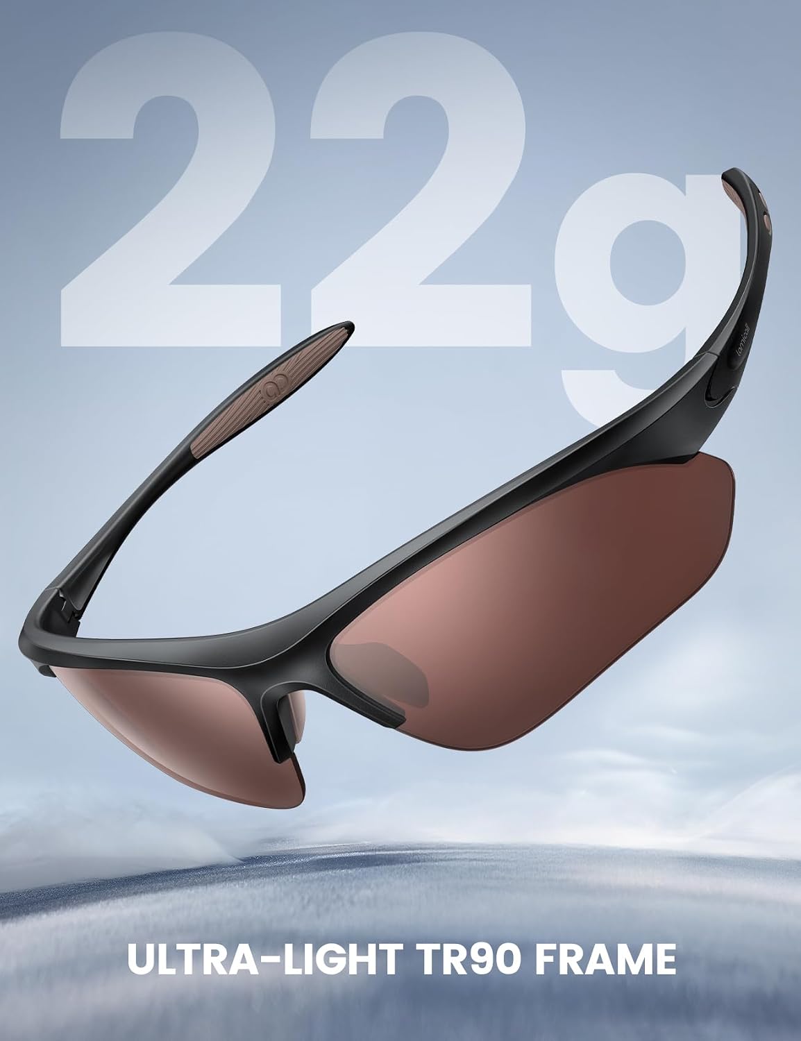 Lamicall Gafas de Sol Deportivas polarizadas de 22 g para Hombres y...