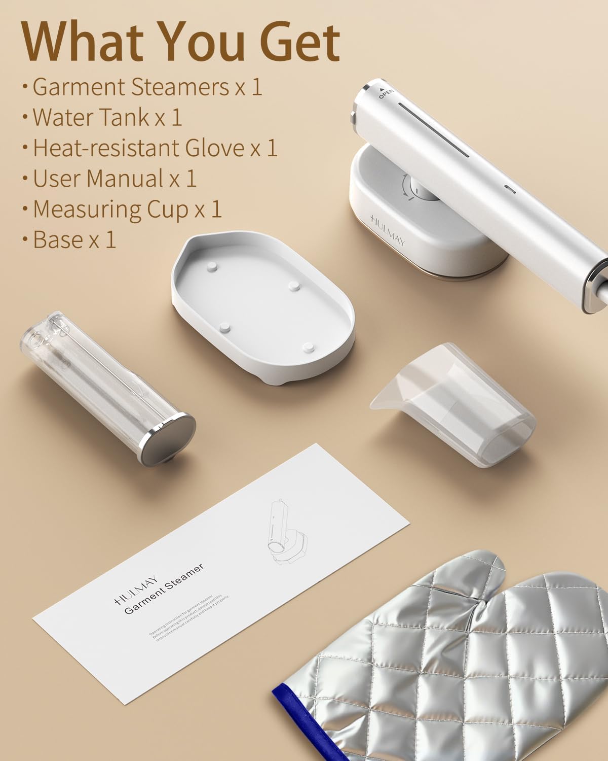 HULMAY Vaporizador Portátil para Ropa de Viaje, Mini Vaporizador y...