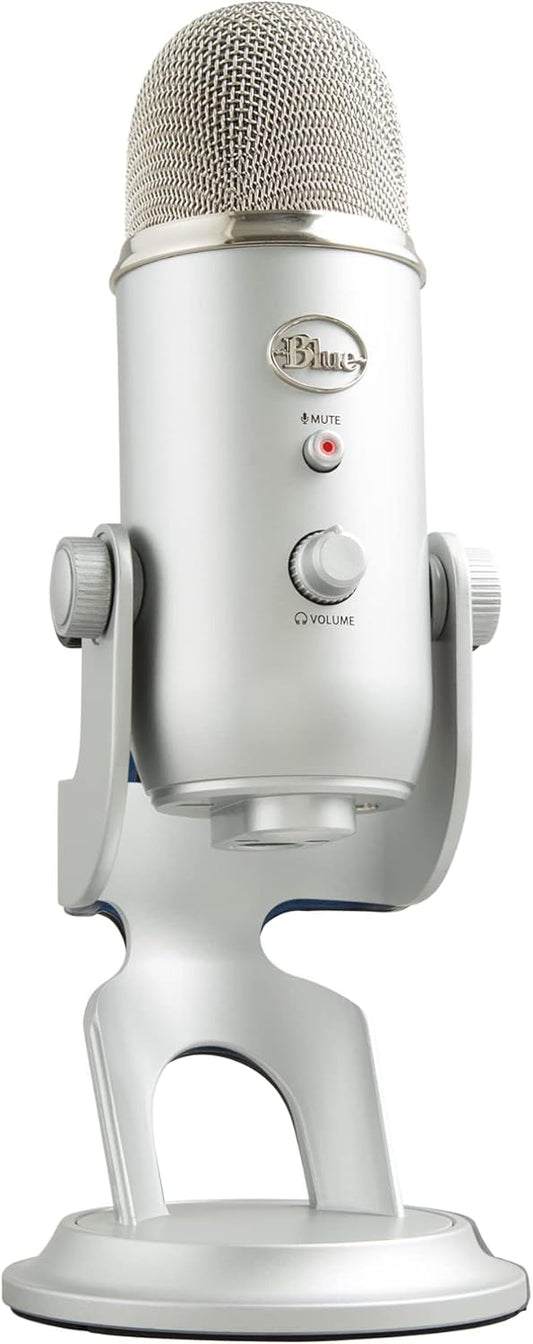 Logitech Creators Blue Yeti - Micrófono USB para juegos, transmisió...
