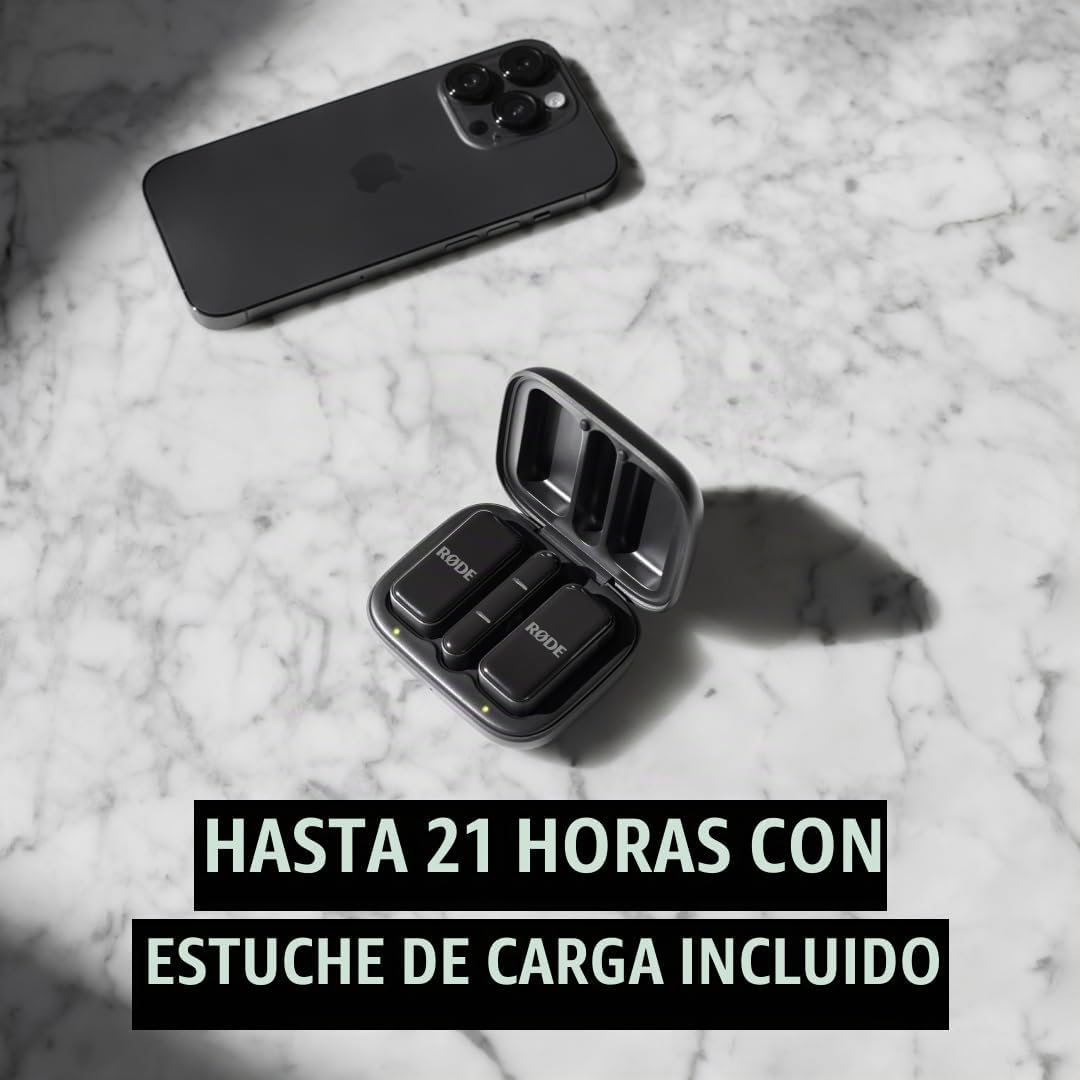 RØDE Micro inalámbrico - Micrófono inalámbrico compacto, dos mics c...