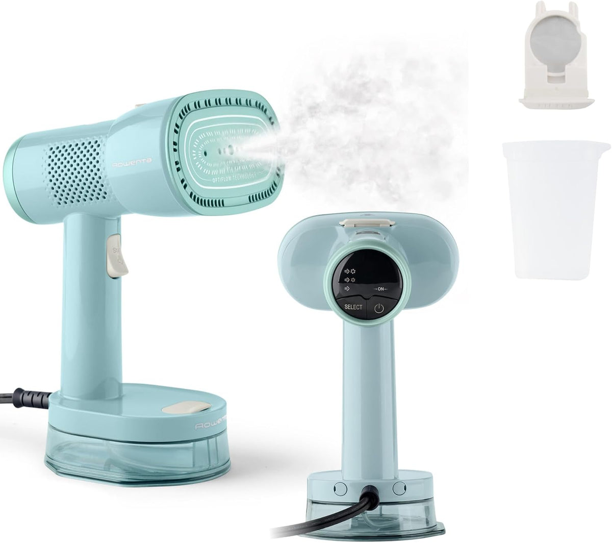 Rowenta Vaporizador de ropa de mano AeroSteam Twist con agarre de t...