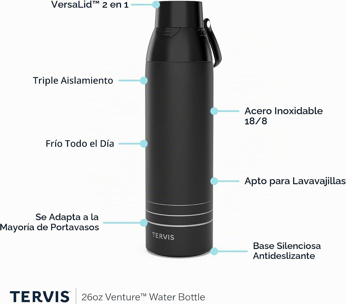 Tervis Botella de agua Venture de Disney \u2013 Sillhouette grabado...