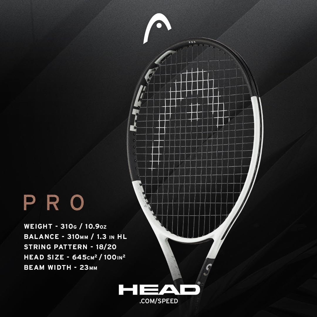 Raqueta de tenis HEAD Speed Pro 2024 | Encordado de tensión media...