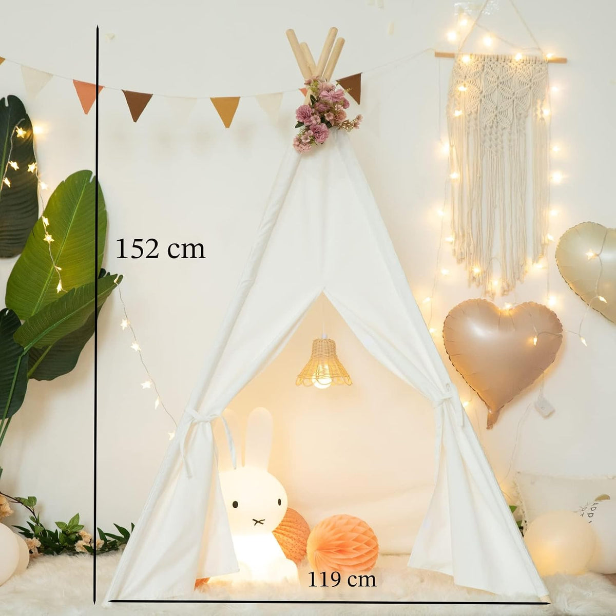 RongFa Tienda de campaña tipi para niños, tienda de campaña portáti...