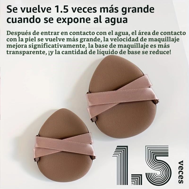 KUORYZAL Juego de brochas de maquillaje marrón profesional, 47 piez...