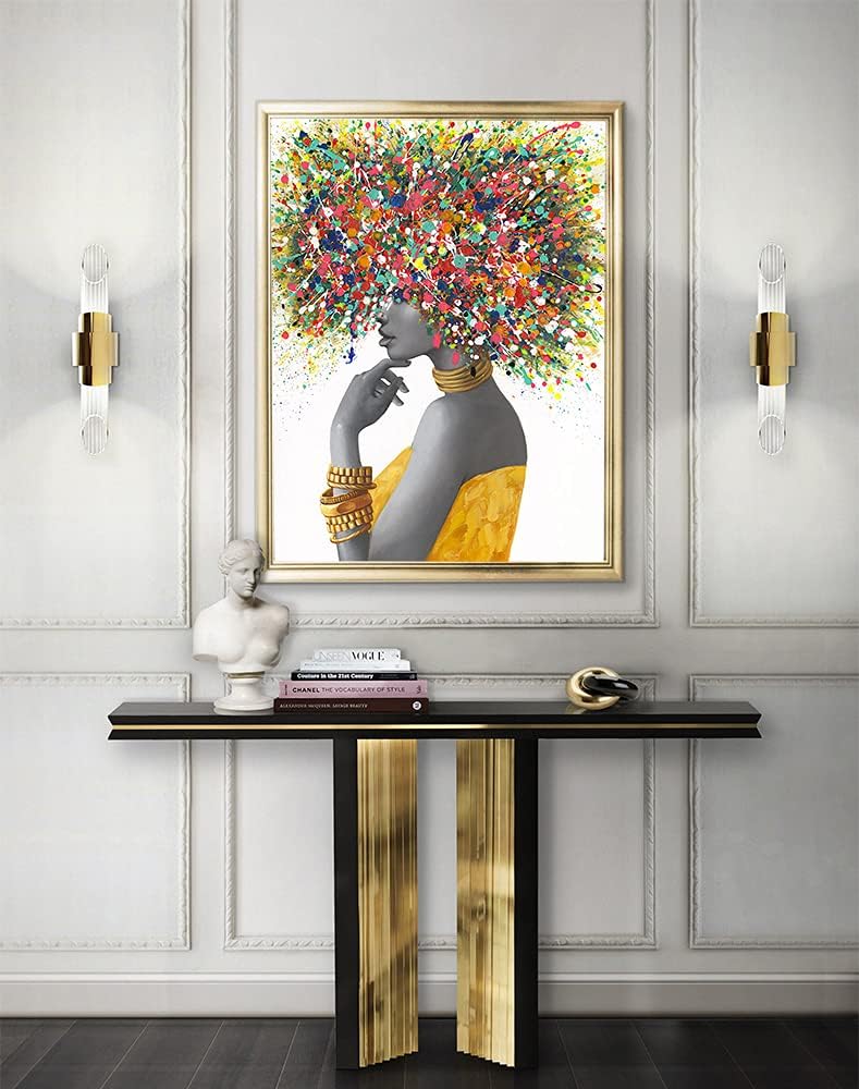 Arte de pared afroamericano, pinturas artísticas negras para pared,...