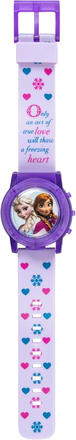 Accutime Disney Frozen Kids - Reloj musical para niños, luces inter...