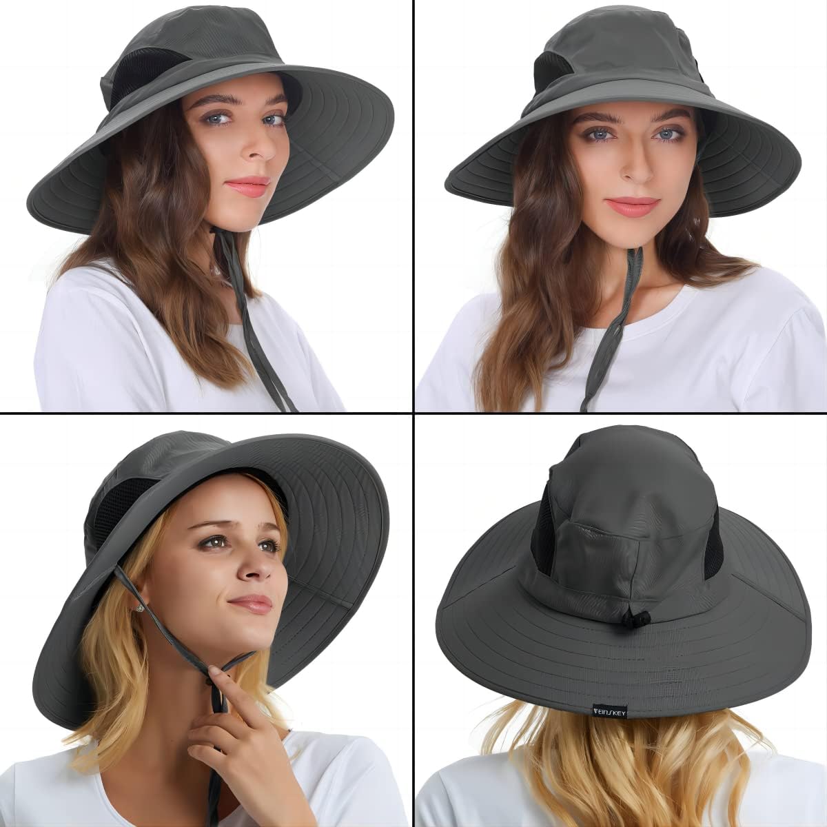 EINSKEY Sombrero de ala ancha, protección UV UPF 50+, impermeable,...