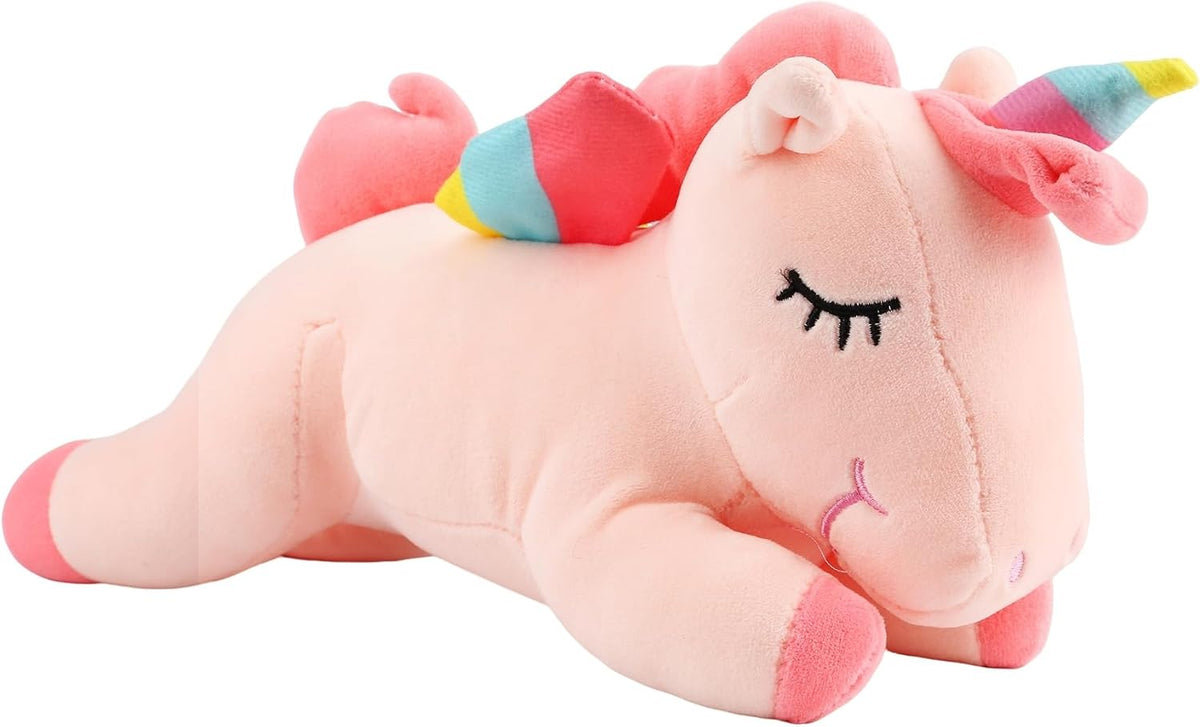 Animal de peluche de unicornio durmiente, juguetes de peluche de un...