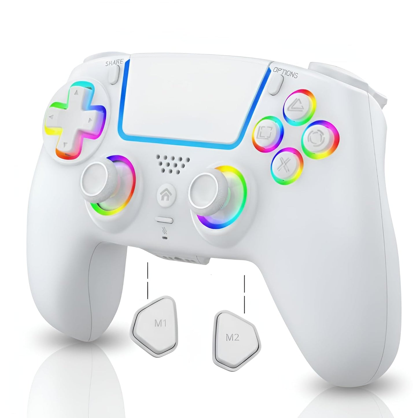 Controlador inalámbrico FLUY-E RGB para PS5\/PC \u2013 Compatible c...