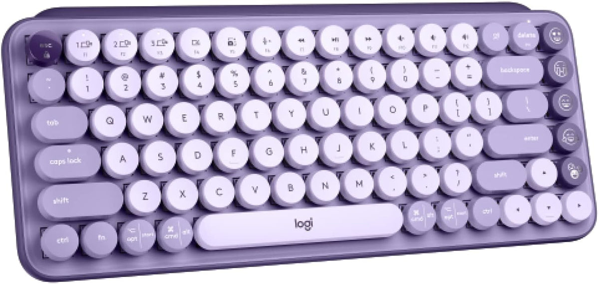 Logitech Teclado mecánico inalámbrico POP Keys con teclas Emoji - C...