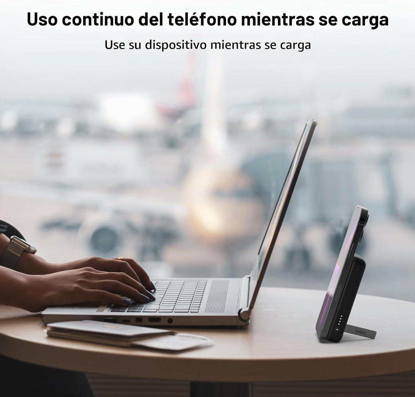 Belkin Cargador portátil, banco de energía inalámbrico de 5000 mAh,...