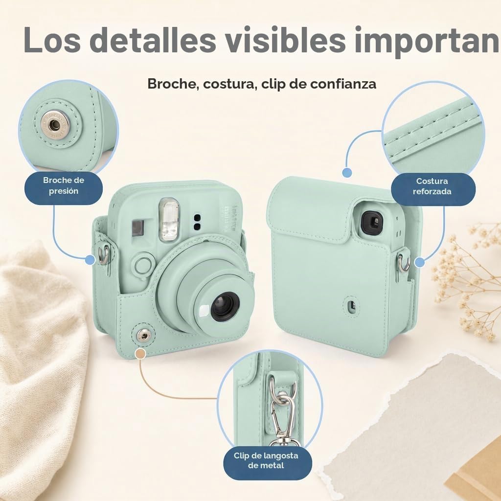 Fujifilm Instax Mini 13 - Cámara instantánea color verde laguna + p...