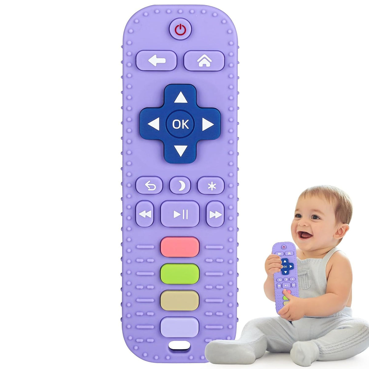 Fu Store Juguetes de Dentición de Silicona para Bebés y Niños Peque...
