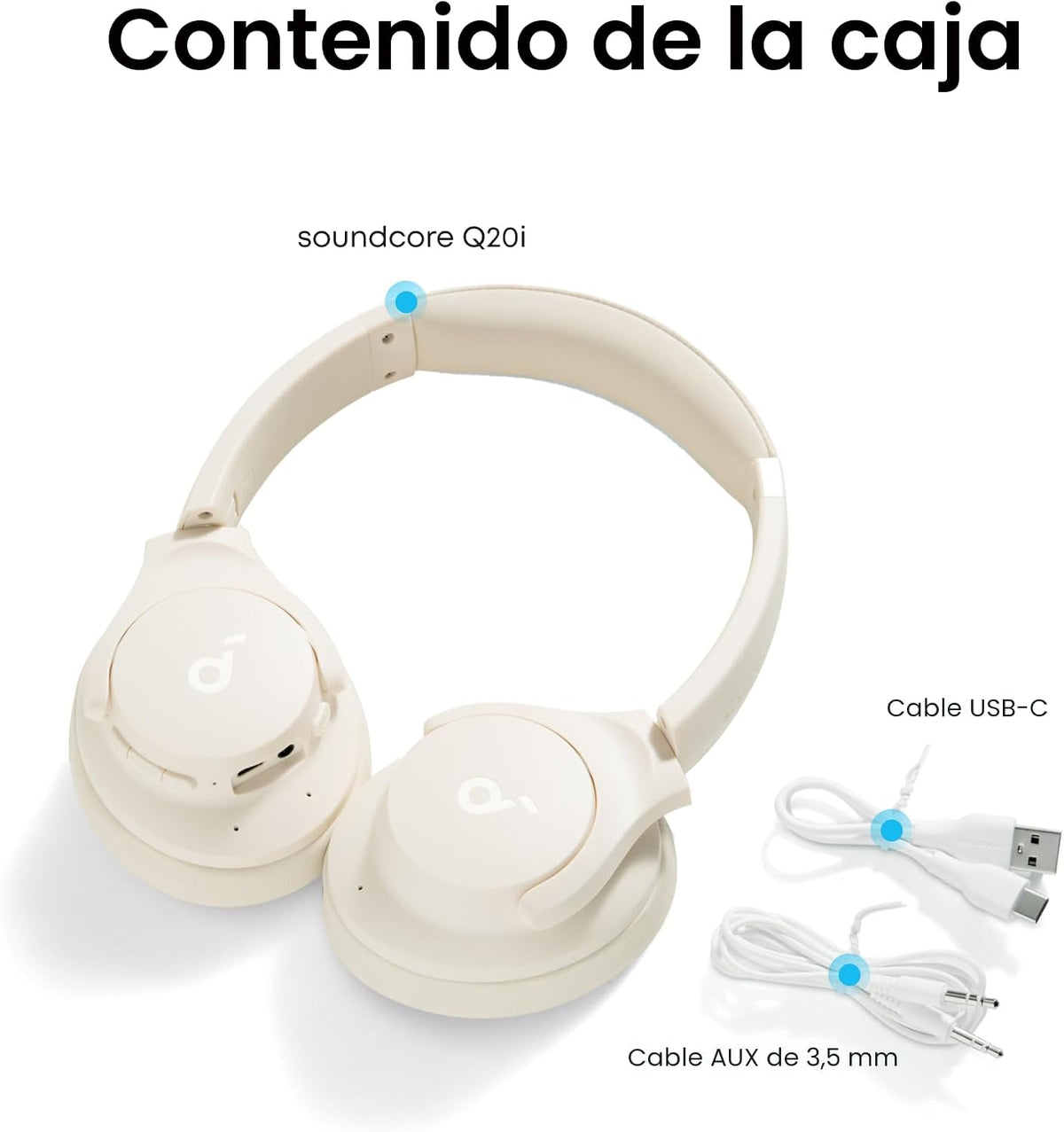 Soundcore by Anker Q20i Auriculares híbridos con cancelación activa...