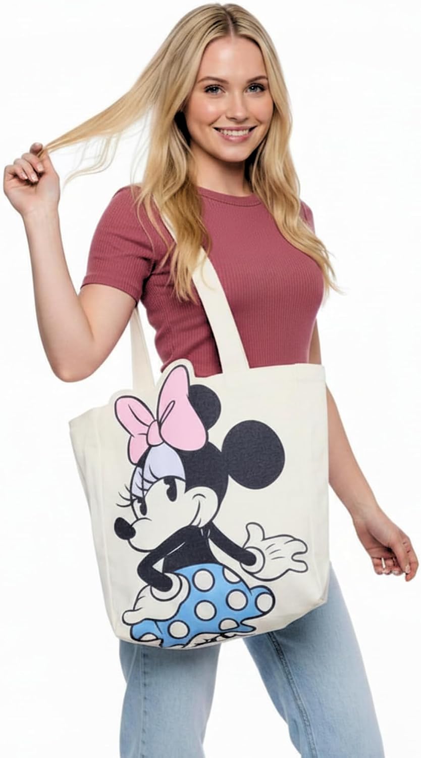 Disney Tote Pooh Eeyore Mickey Minnie Stitch Bolsa de lona