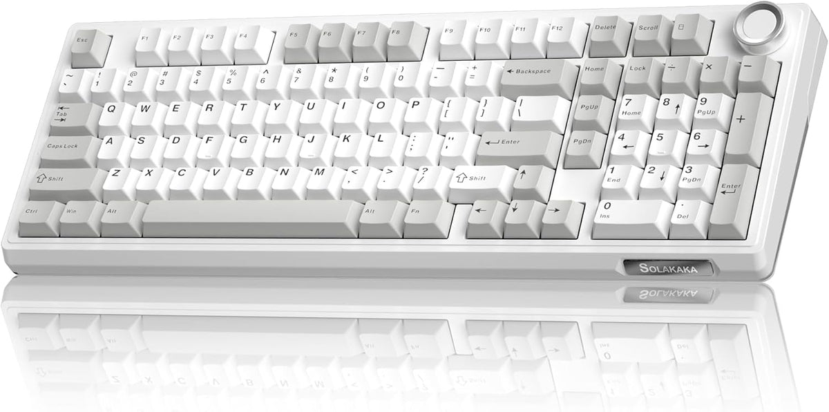 SOLAKAKA KI99 Pro - Teclado mecánico inalámbrico 96%, teclado RGB p...
