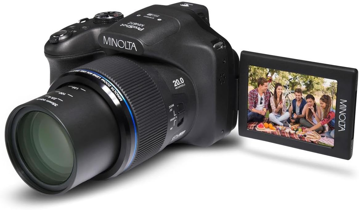 Minolta MN67Z Pro Shot Cámara de 20MP, zoom 67X, vídeo HD 1080p (ne...