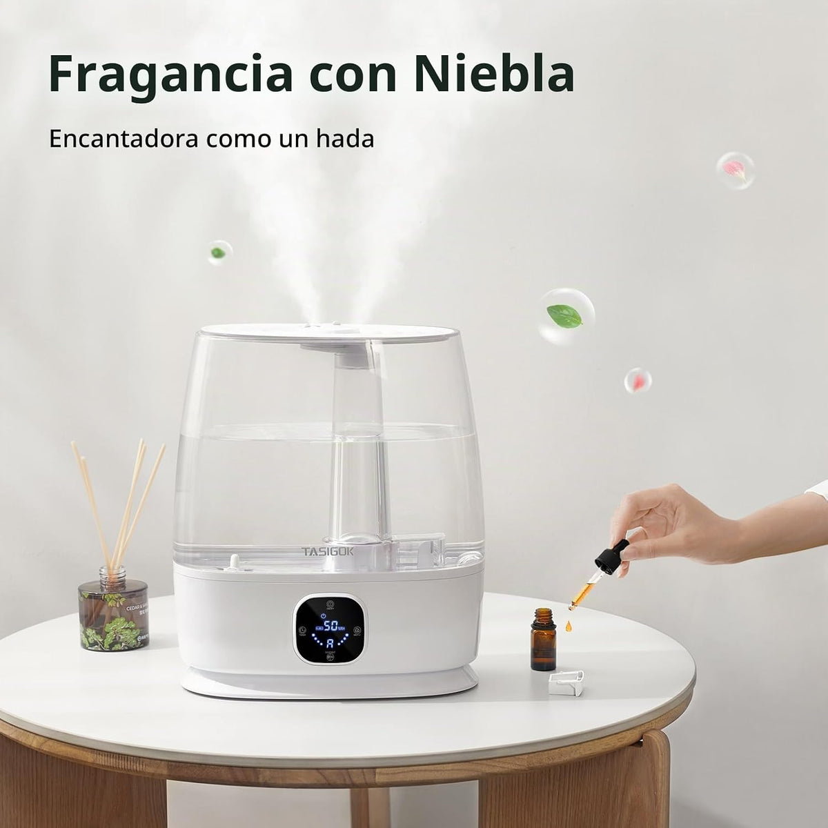 TASIGOK Humidificadores para dormitorio y hogar, humidificador de a...