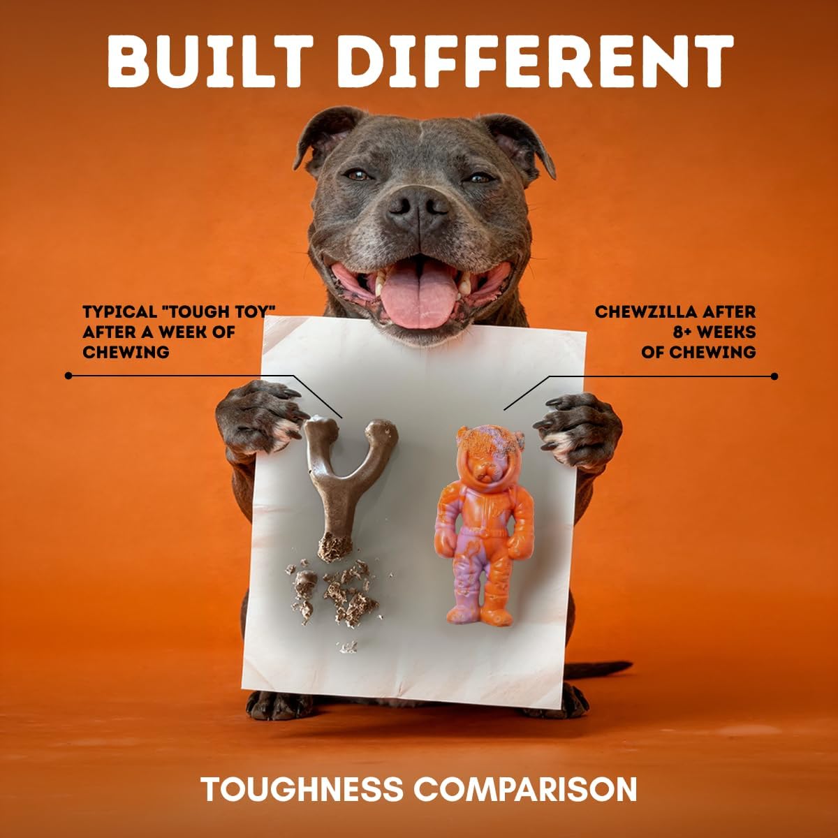 Happy Staffy Chewzilla Galactic Quest - Juguetes de nailon para per...