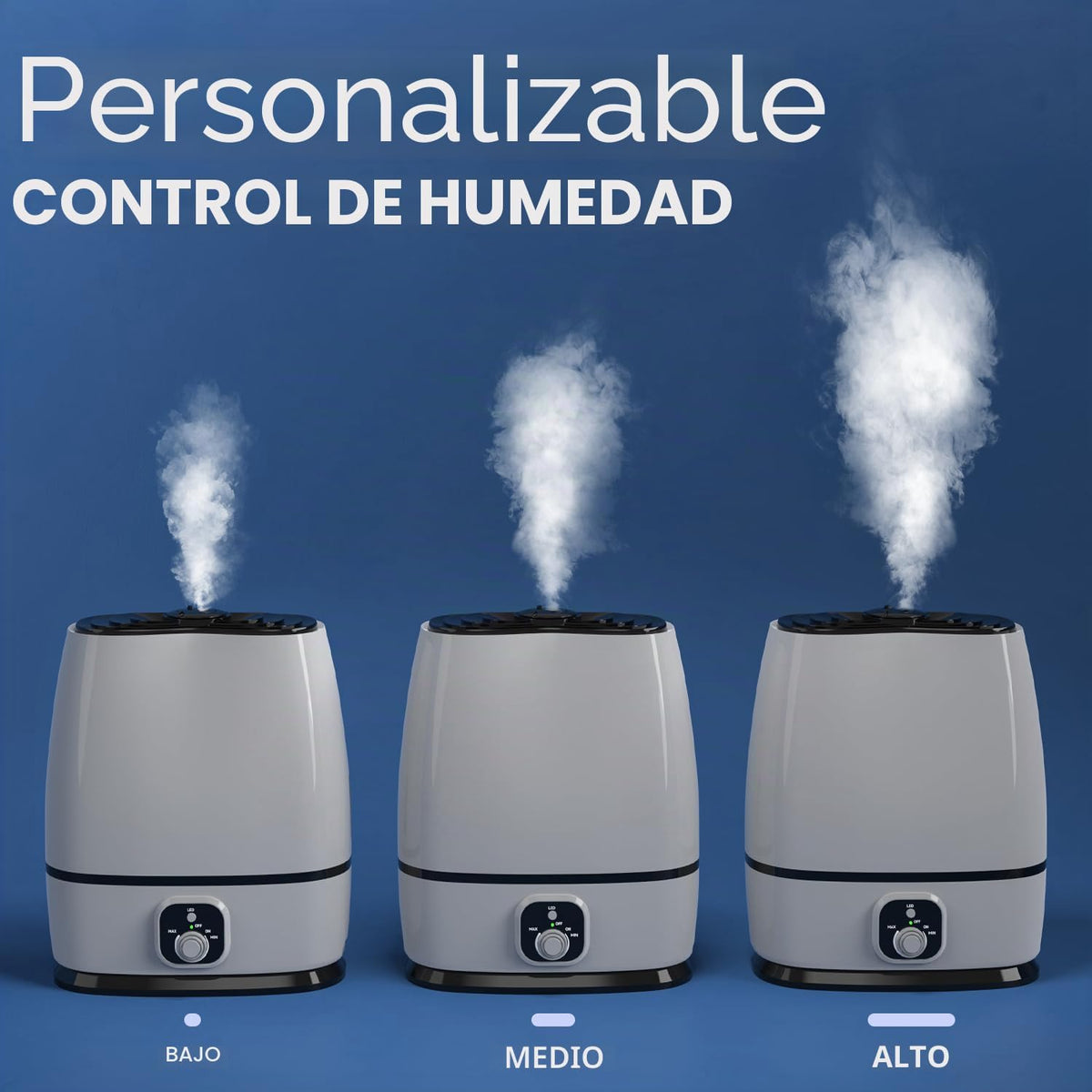 Everlasting Comfort Humidificadores de 6L para Dormitorio, Silencio...