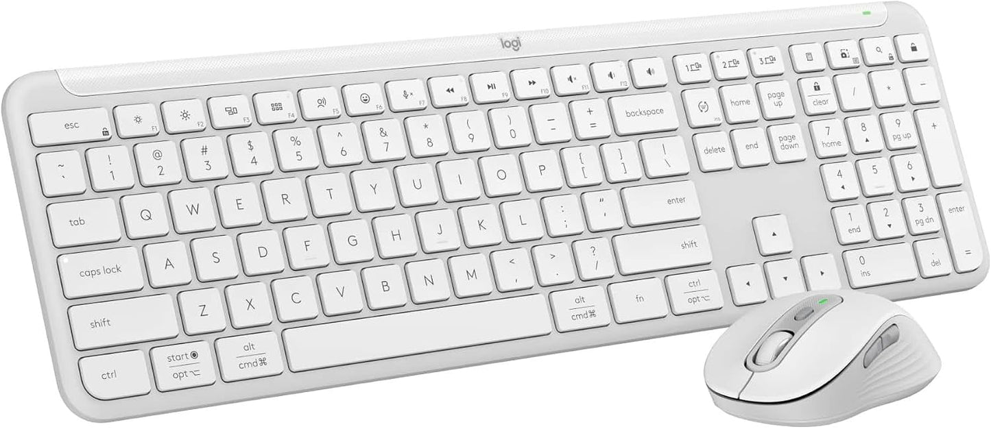 Logitech MK955 Signature - Combo de teclado y mouse inalámbricos, p...
