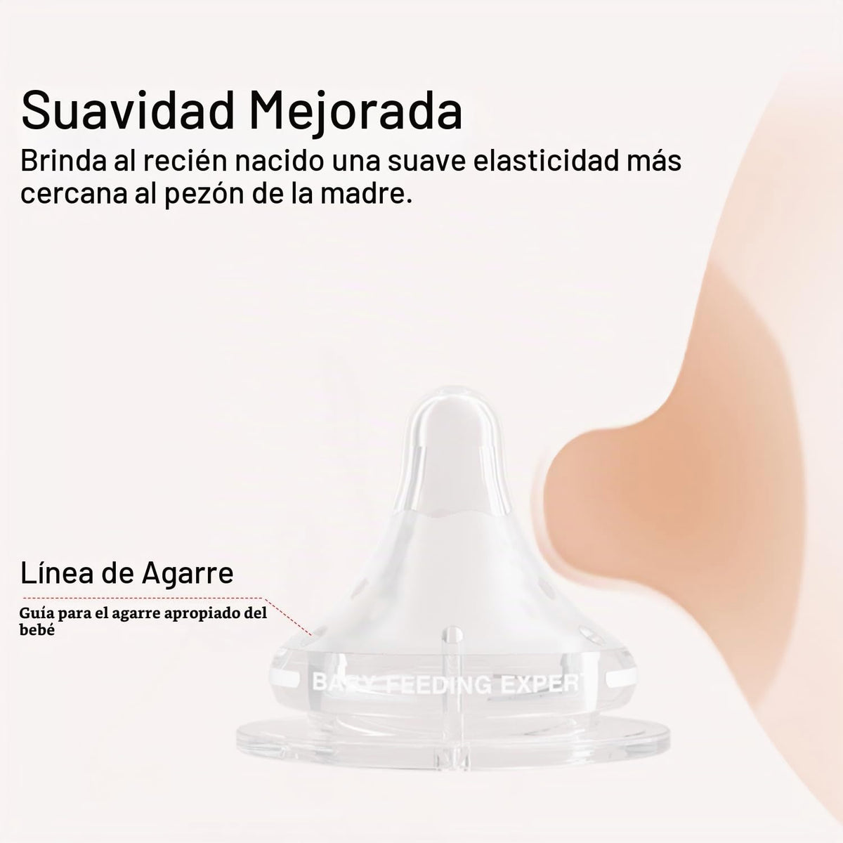 Numvim Biberones de vidrio natural de flujo suave y extra lento, bi...