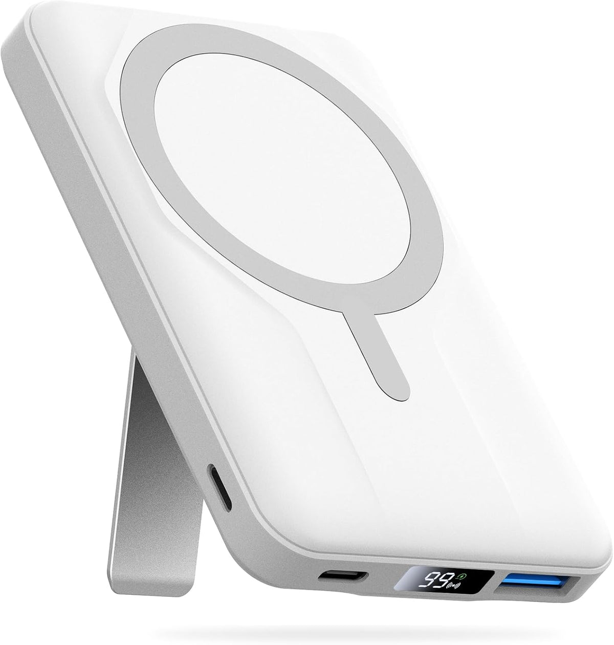 Azmuth para cargador portátil MagSafe, banco de energía magnético d...