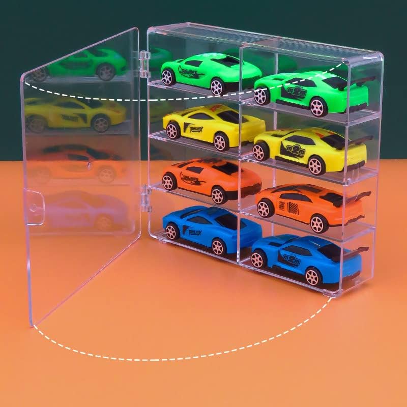 Caja de exhibición de autos de juguete Hot Matchbox Wheels a escala...
