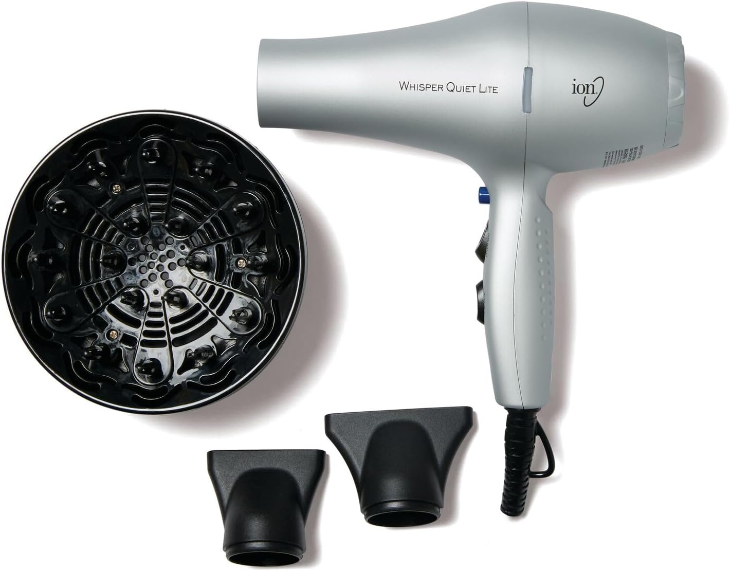 Ion Whisper Quiet Lite - Secador de pelo de cerámica iónica, 1875 v...