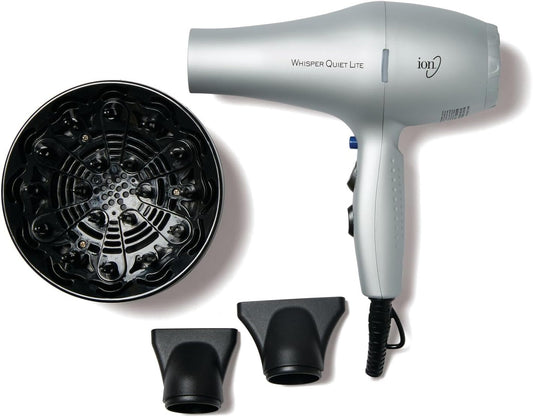 Ion Whisper Quiet Lite - Secador de pelo de cerámica iónica, 1875 v...