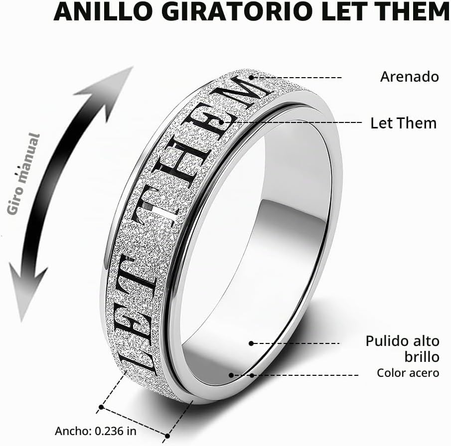 Fidget Toys Anillo de ansiedad para adultos para mujeres: Fidget Sp...