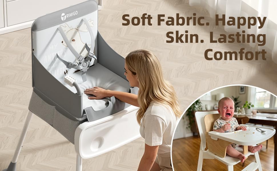 Trimigo Silla alta para bebés y niños pequeños, silla de alimentaci...