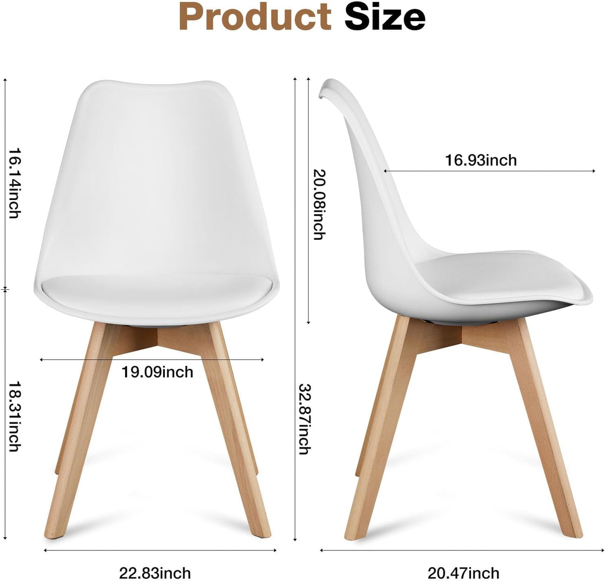 OLIXIS Juego de 4 sillas de comedor, sillas decorativas modernas de...